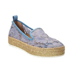 Baldinini Canvas & Mesh Espadrille, Blue